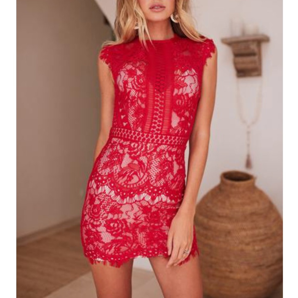 Red lace dress (Jessica 2.0 dress) ❣️